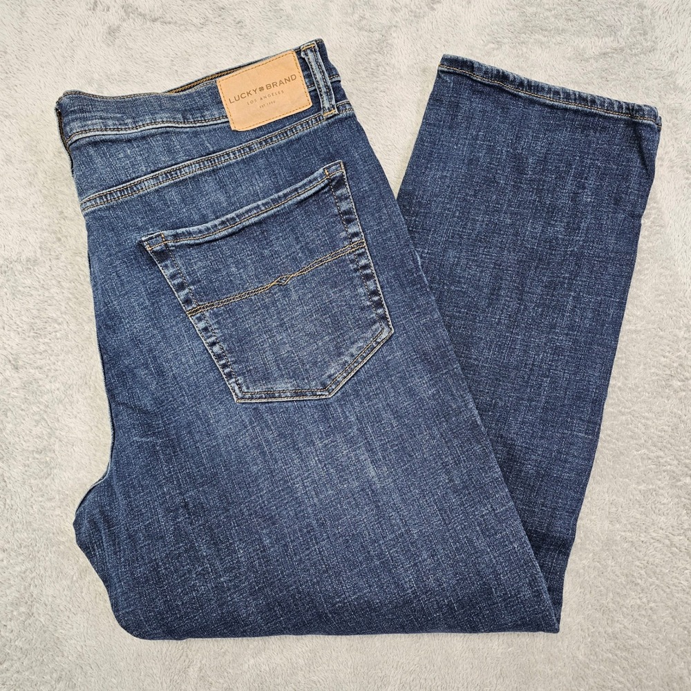 Lucky‎ Brand 223 Straight Jeans Medium Wash Men's 38x30 (Measures 38x29) Denim